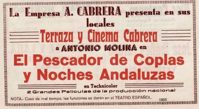 26.- 1965 Entrada cine